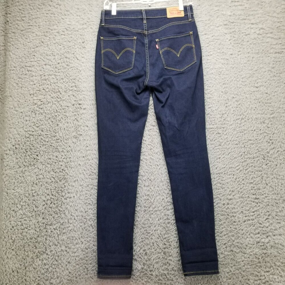 Levis Jeans Womens 27 Blue 721 High Rise Skinny Stretch Denim